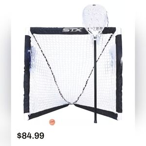 STX FIDDLESTX Lacrosse Goal with Net and Stick
